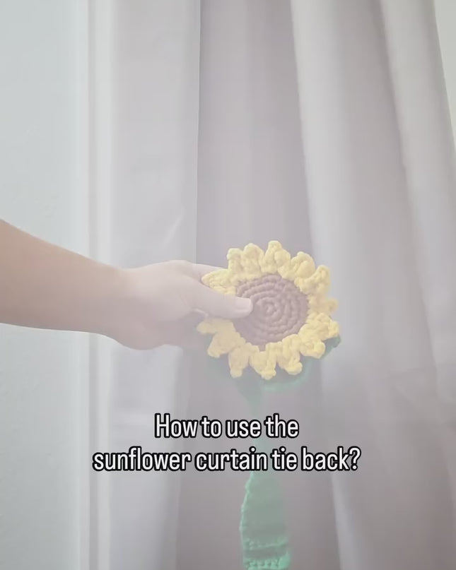Sunflower Curtain Tie Back (1 Piece)