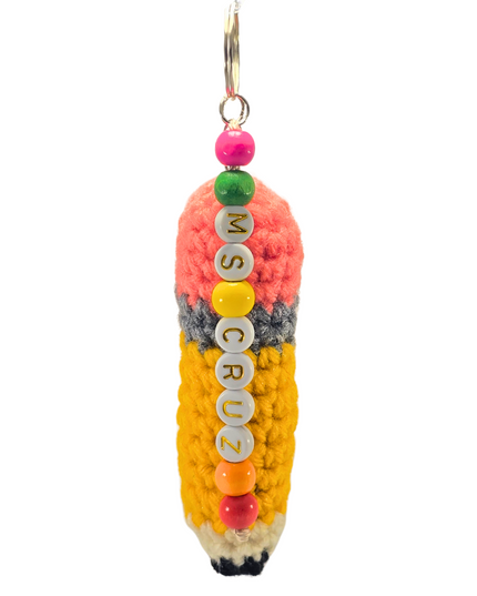 Pencil Keychain with Personalized Name