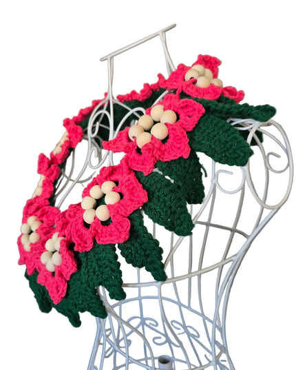 Wooden Bead Flower Lei
