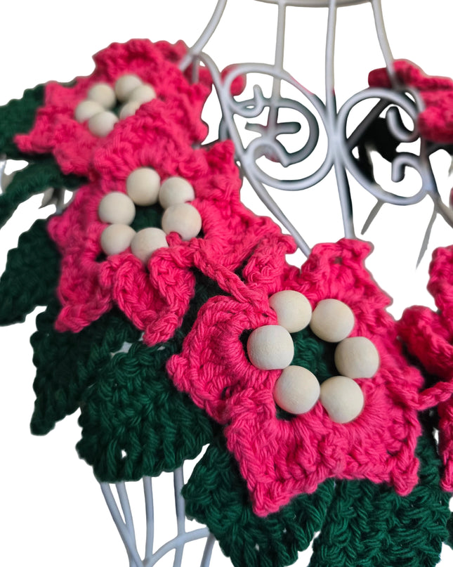 Wooden Bead Flower Lei